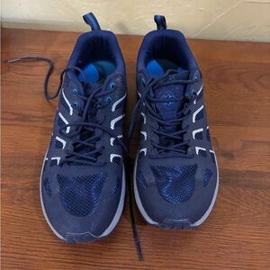 Women's Navy and White Athletic Shoes